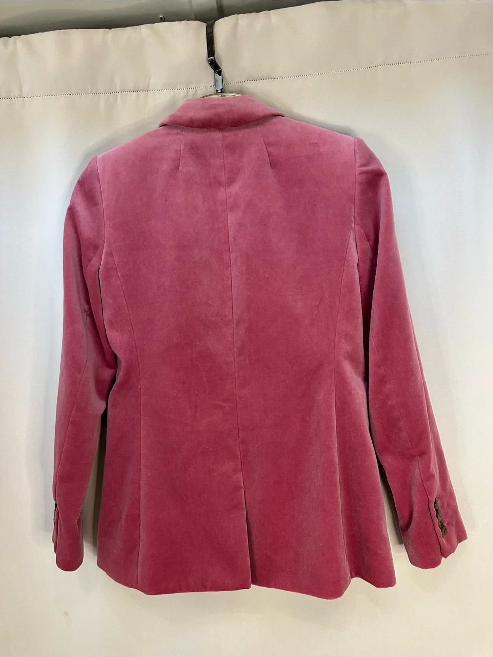 J. Crew Pink Velvet Single-Button Blazer - Size 0 XS